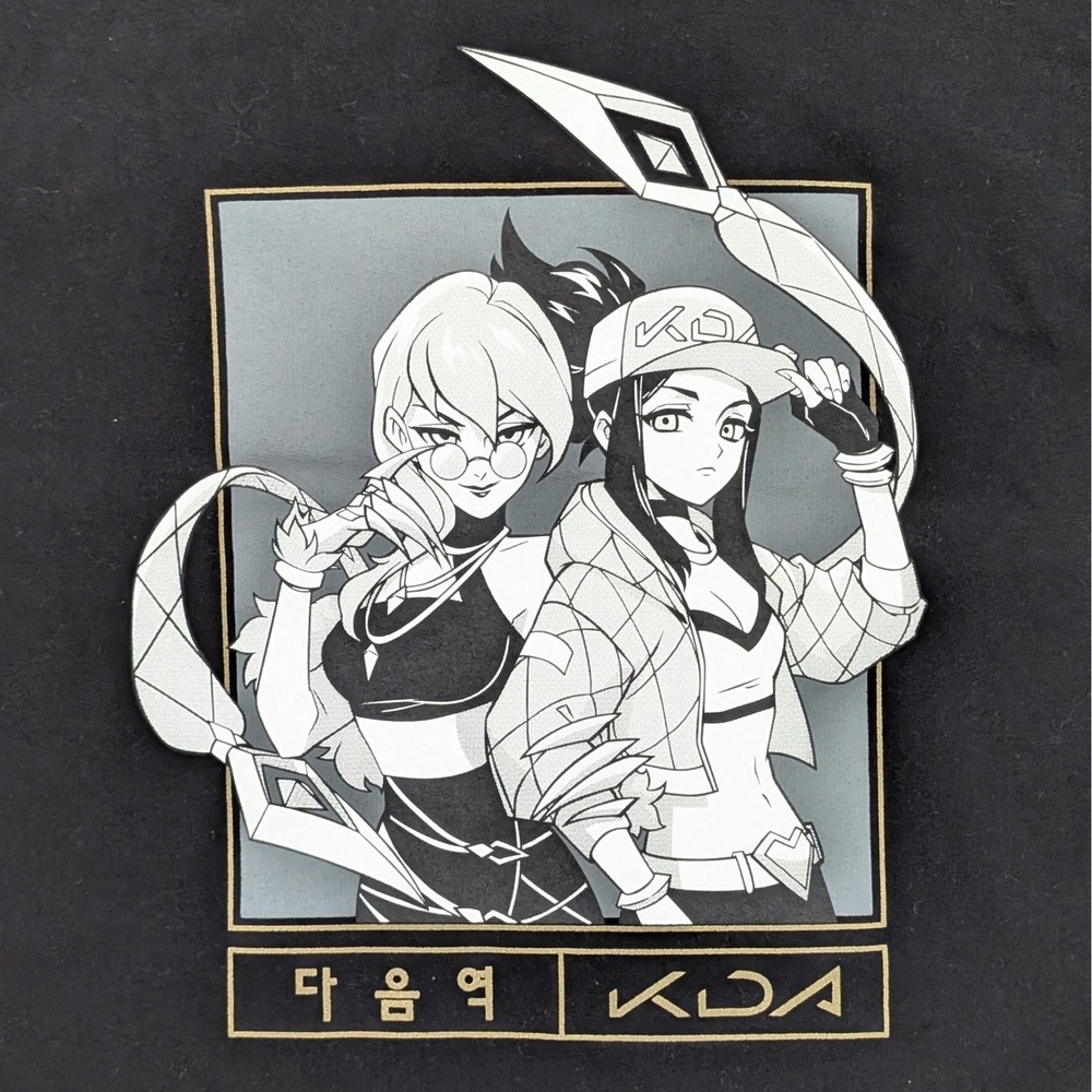 Riot Evelynn & Akali League of Legends Black Graphic Hoodie KD/A KDA Unisex S